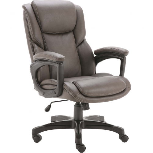 DC316 Office Chair in Grand Slam Mocha Brown Leatherette