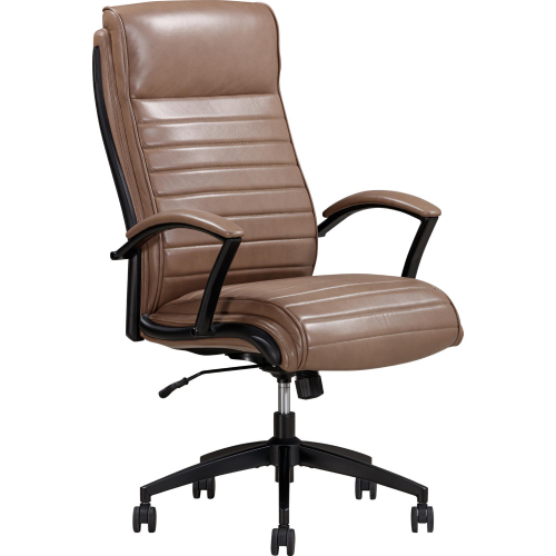 DC370 Office Chair in Smooth Latte Brown Top Grain Leather