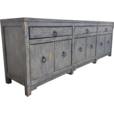 Edinburg 90" Console Table in Admiral Haze Blue Finish