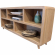Escape 72" Console Table Bookcase in Glazed Natural Oak