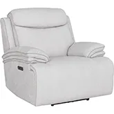 Alpine Power Zero Gravity Recliner in Airy Snow White Fabric
