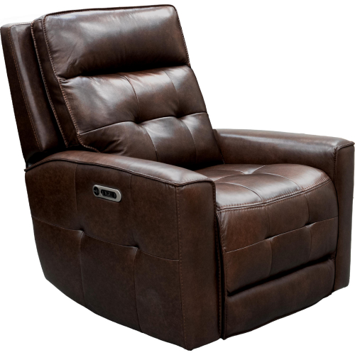 Canterbury Power Zero Gravity Recliner in Acorn Brown Leather