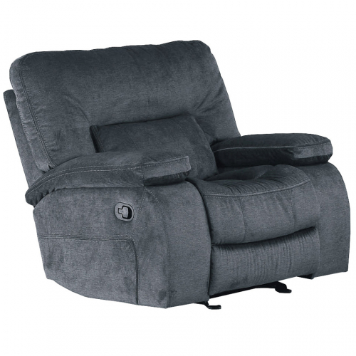 Chapman Manual Glider Recliner in Polo Grey Fabric