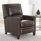 Connor Cordless Power High Leg Recliner with Power by FreeMotion in Brown Top Grain Leather