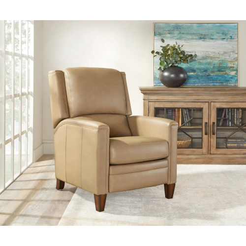 Connor Cordless Power High Leg Recliner with Power by FreeMotion in Latte Brown Top Grain Leather