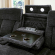 Dalton Power Reclining Sofa & Two Recliners Set in Charcoal Gray Fabric