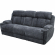 Dalton Power Reclining Sofa & Two Recliners Set in Charcoal Gray Fabric