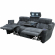 Dalton Power Reclining Sofa & Two Recliners Set in Charcoal Gray Fabric