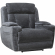 Dalton Power Reclining Sofa & Two Recliners Set in Charcoal Gray Fabric