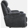 Dalton Power Reclining Sofa & Two Recliners Set in Charcoal Gray Fabric