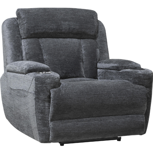 Dalton Power Recliner in Lucky Charcoal Gray Fabric