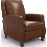 Hunter Manual Recliner in Chestnut Brown Top Grain Leather