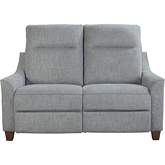 Madison Freemotion Power Cordless Loveseat in Marine Blue Fabric