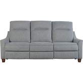Madison Freemotion Power Cordless Sofa in Marine Blue Fabric