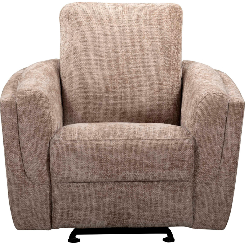 Morehead Power Glider Recliner in Biscotti Light Brown Fabric