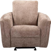 Morehead Power Glider Recliner in Biscotti Light Brown Fabric