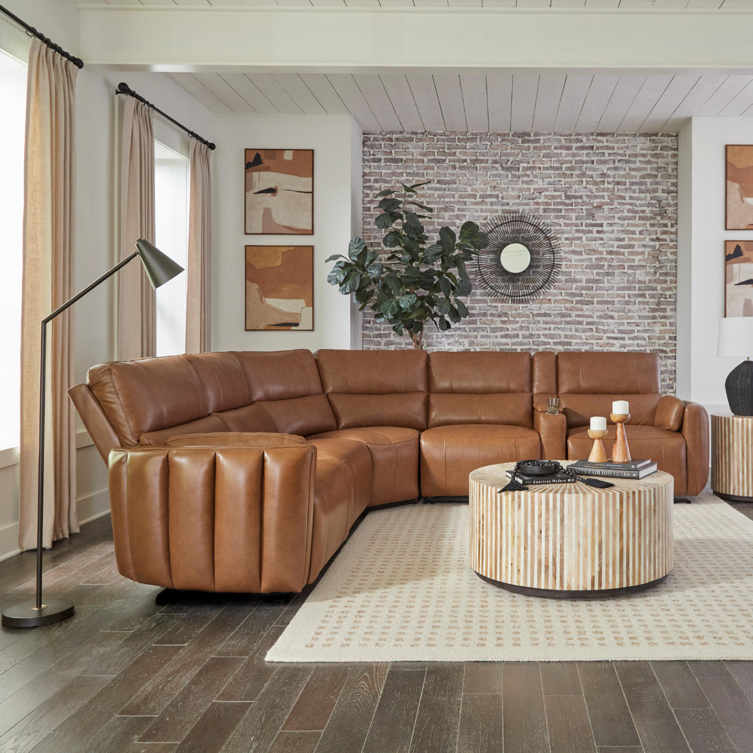 Parker House MMOD-PACKT7(H)-SABL Modesto 7 Piece Power Reclining