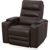 Nexus Power Zero Gravity Recliner in Autumn Umber Brown Top Grain Leather