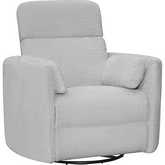 Radius Manual Swivel Recliner in Angora Linen Fabric