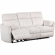 Radius Power Reclining Sofa in Mega Ivory Off White Fabric