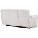 Radius Power Reclining Sofa in Mega Ivory Off White Fabric