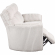 Radius Power Reclining Sofa in Mega Ivory Off White Fabric