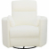 Radius Power Swivel Glider Recliner in Revel Oyster White Fabric (Set of 2)