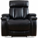 Royce Power Reclining Sofa & Two Recliners Set in Black Leatherette