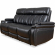 Royce Power Reclining Sofa & Two Recliners Set in Black Leatherette