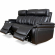 Royce Power Reclining Sofa & Two Recliners Set in Black Leatherette