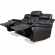 Royce Power Reclining Sofa & Two Recliners Set in Black Leatherette