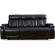 Royce Power Reclining Sofa & Two Recliners Set in Black Leatherette