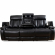 Royce Power Reclining Sofa & Two Recliners Set in Black Leatherette