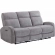 Tuscany Power Reclining Sofa and 2 Recliners in Whiskers Nature Grey Fabric