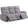 Tuscany Power Reclining Sofa and 2 Recliners in Whiskers Nature Grey Fabric