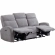 Tuscany Power Reclining Sofa and 2 Recliners in Whiskers Nature Grey Fabric