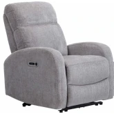 Tuscany Power Recliner in Whiskers Nature Grey Fabric
