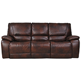 Vail Sofa Dual Power Recliner w/ USB & Power Headrests in Burnt Sienna Leather