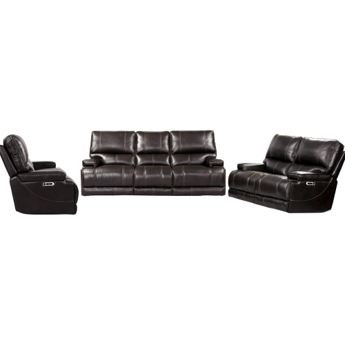 Whitman Freemotion Power Reclining Sofa Set in Verona Coffee Brown Top Grain Leather
