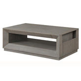 Pure Modern Cocktail Table in Moonstone Grey Finish Wood