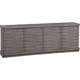 Pure Modern 63" Angled Door TV Stand Console in Moonstone Grey Wood