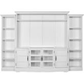 Shoreham 4 Piece Entertainment Wall in White Wood