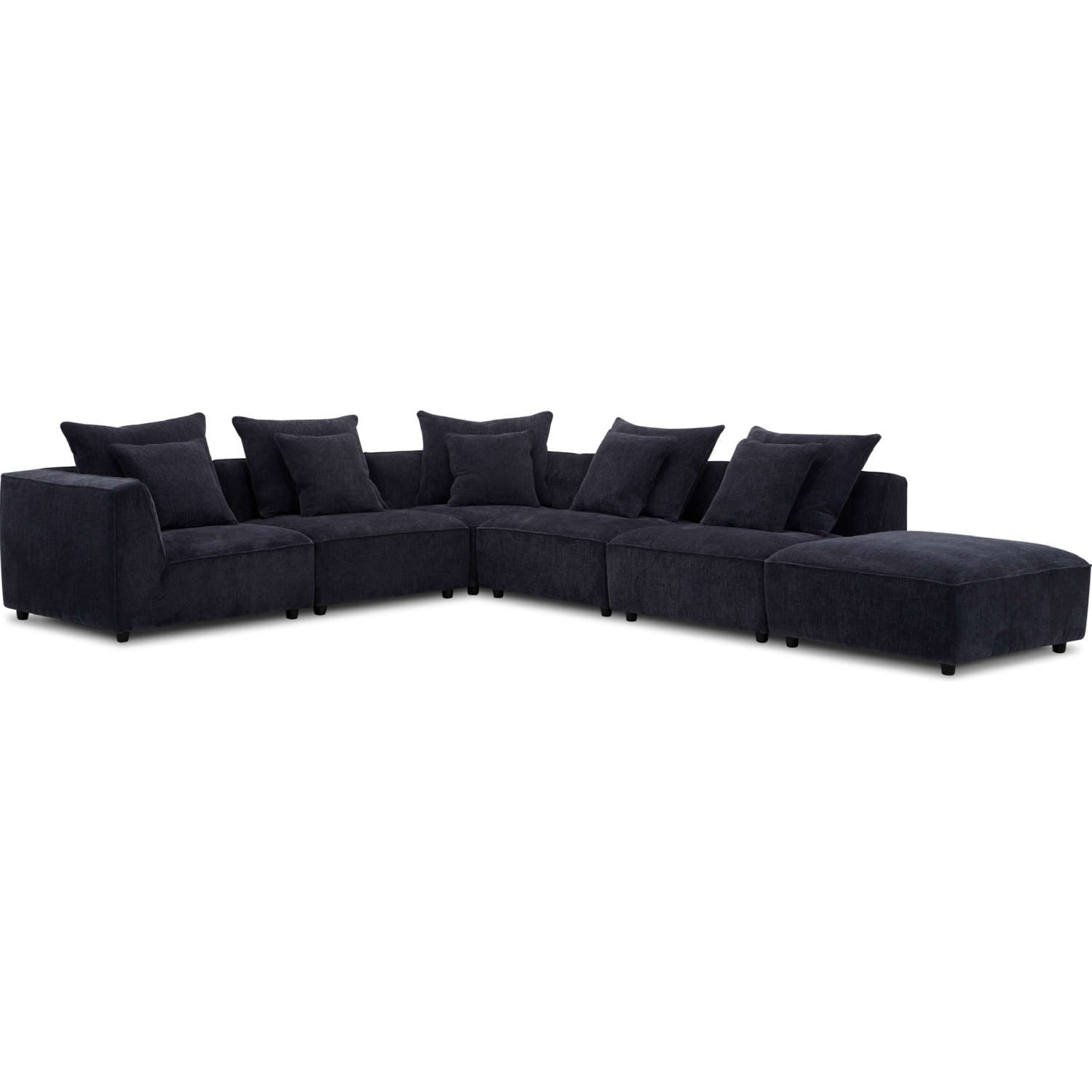 Parker House SRECPACK6ARPBL Recess 6 Piece Modular Sectional Sofa in