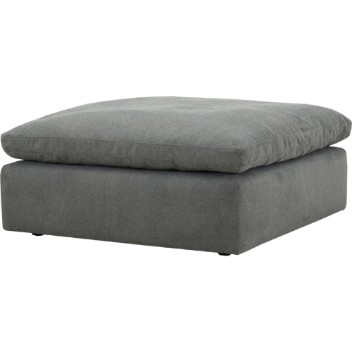 Exhale Ottoman in Thunder Gray Fabric