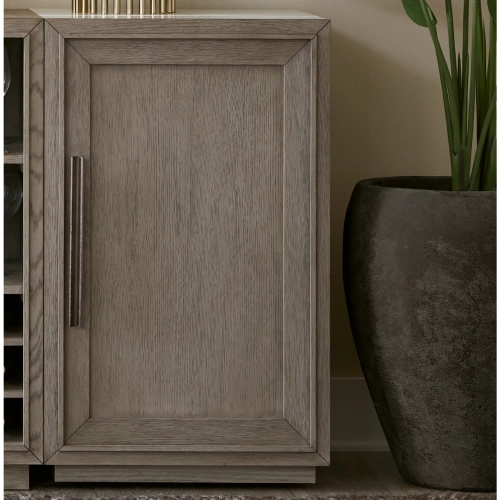 Pure Modern Dining Bar Cabinet in Moonstone Taupe Finish