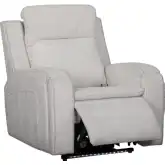 Armstrong Power Recliner w/ Heat, Massage & Auto Glide in Clearwater Sand Fabric