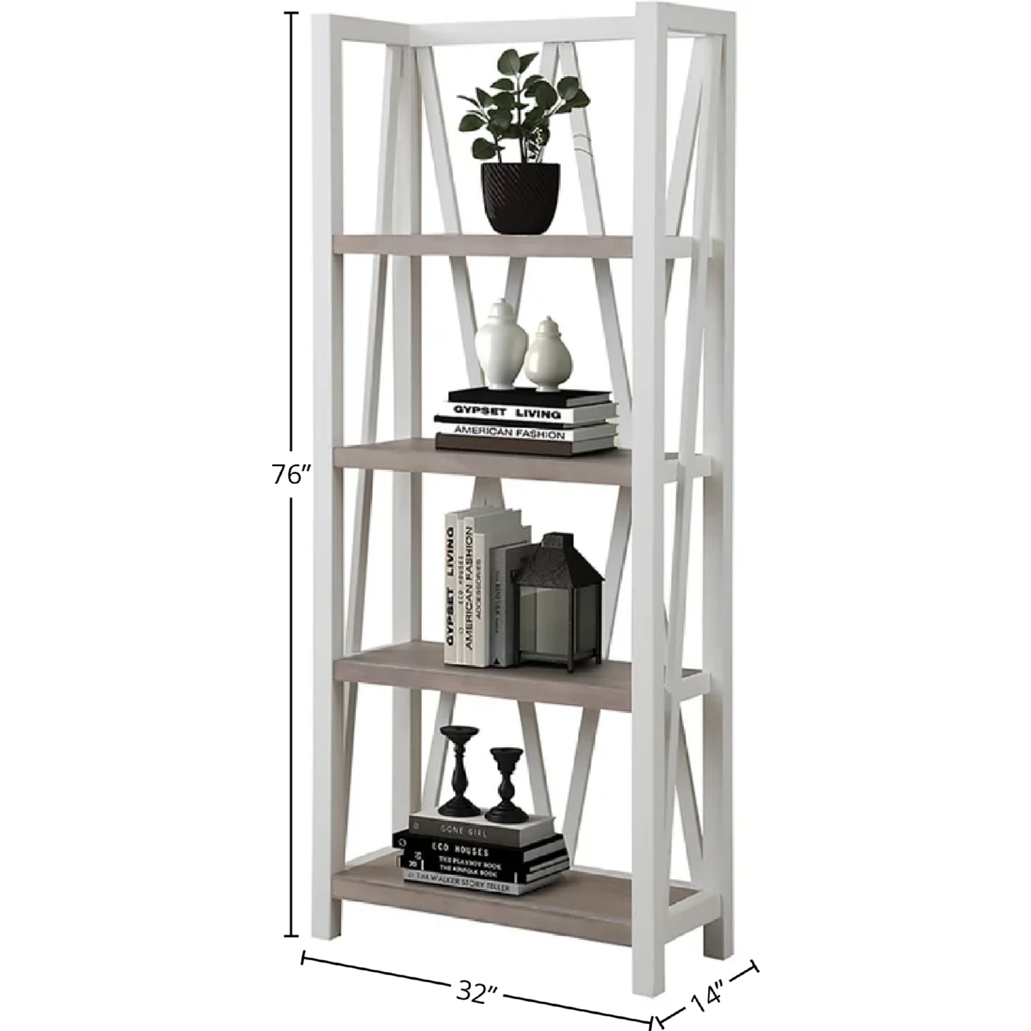 Parker House Americana Etagere Bookcase - Thumbnail 5