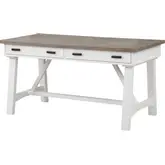Americana Modern 60" Writing Desk in Cotton White Wood