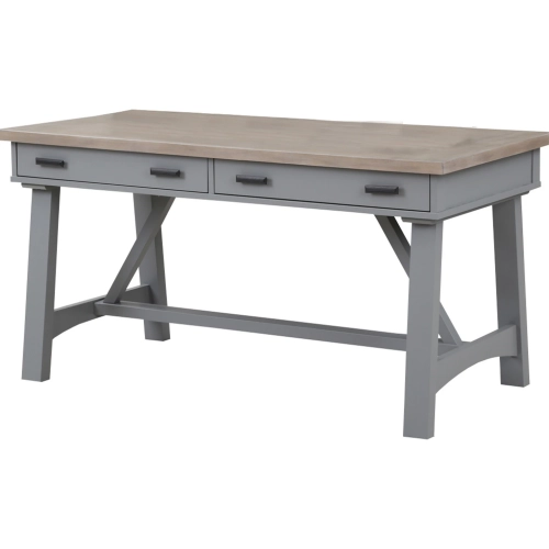 Americana Modern 60" Writing Desk in Dove Grey Wood