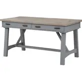 Americana Modern 60" Writing Desk in Dove Grey Wood